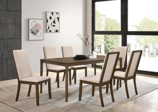 Wethersfield 7-piece Dining Set Medium Walnut and Latte image