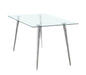 Gilman Rectangle Glass Top Dining Table image