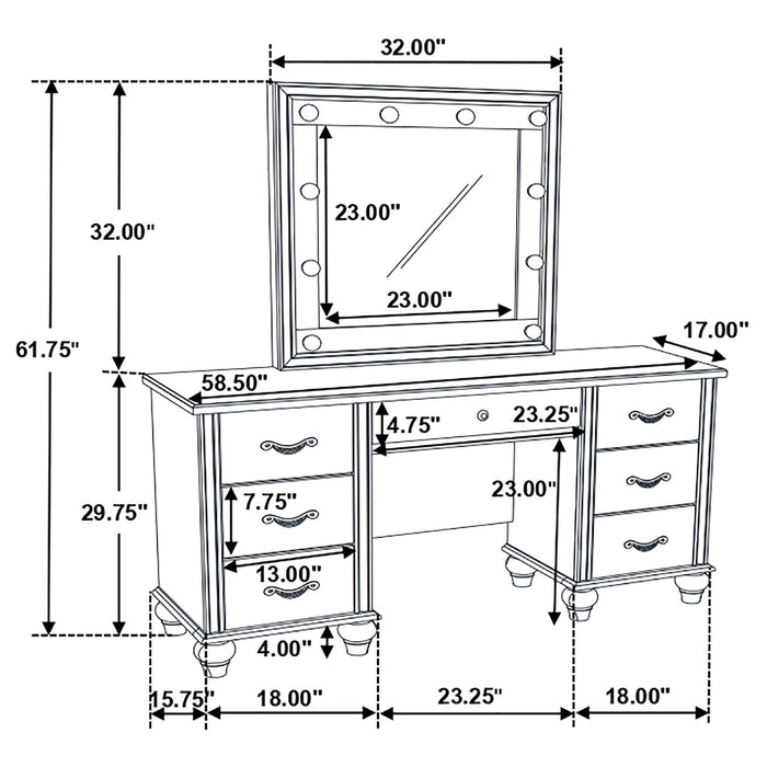 Barzini Vanity Set