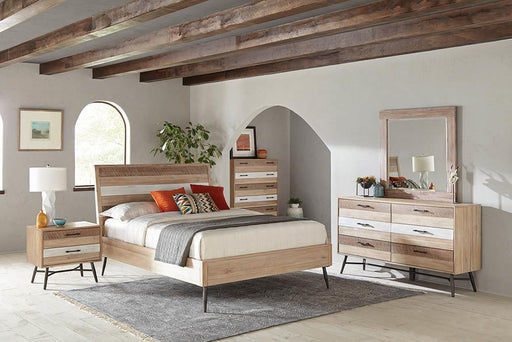 Marlow 4-piece California King Bedroom Set Rough Sawn Multi image