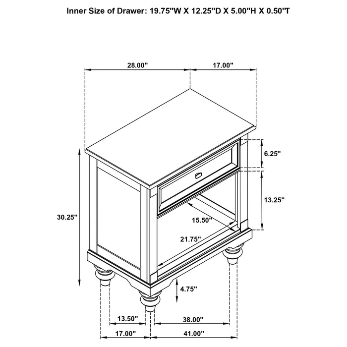 Andover 4 Pc Bedroom Set