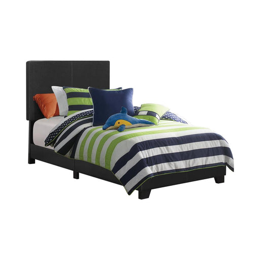 Dorian Upholstered Twin Bed Black image