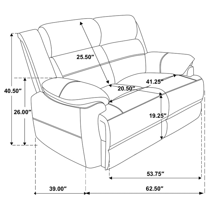 Ellington Stationary Loveseat