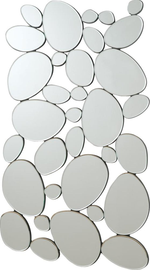 Topher Pebble-Shaped Decorative Mirror Silver image