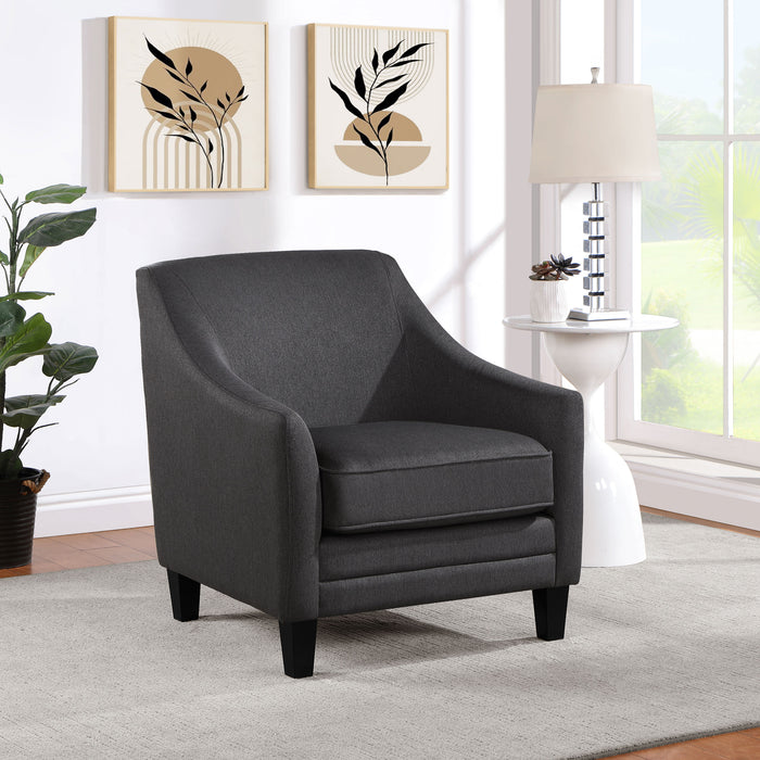 Liam Upholstered Sloped Arm Accent Club Chair