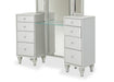 Melrose Plaza Upholstered Vanity in Dove image