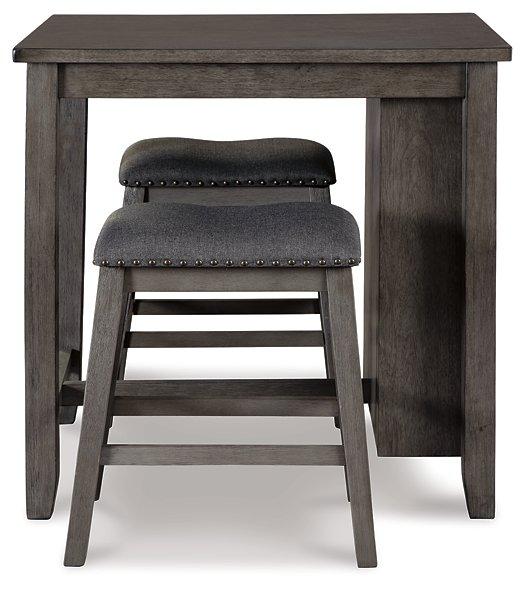 Caitbrook Counter Height Dining Table and Bar Stools (Set of 3)