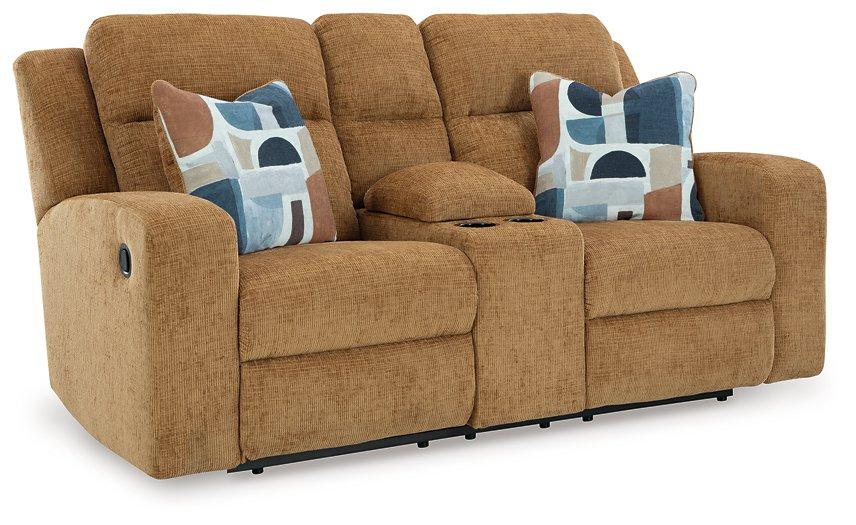 Kanlow Reclining Loveseat with Console