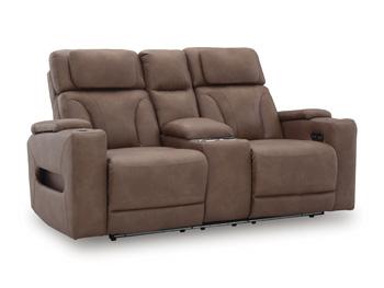 Clean-Slate Power Reclining Loveseat with Console