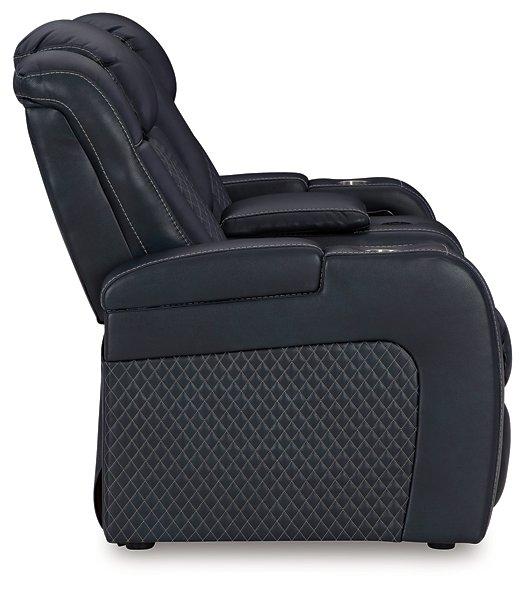 Fyne-Dyme Power Reclining Loveseat with Console