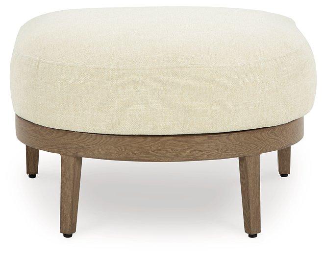 Serene Bay Outdoor Ottoman with Cushion