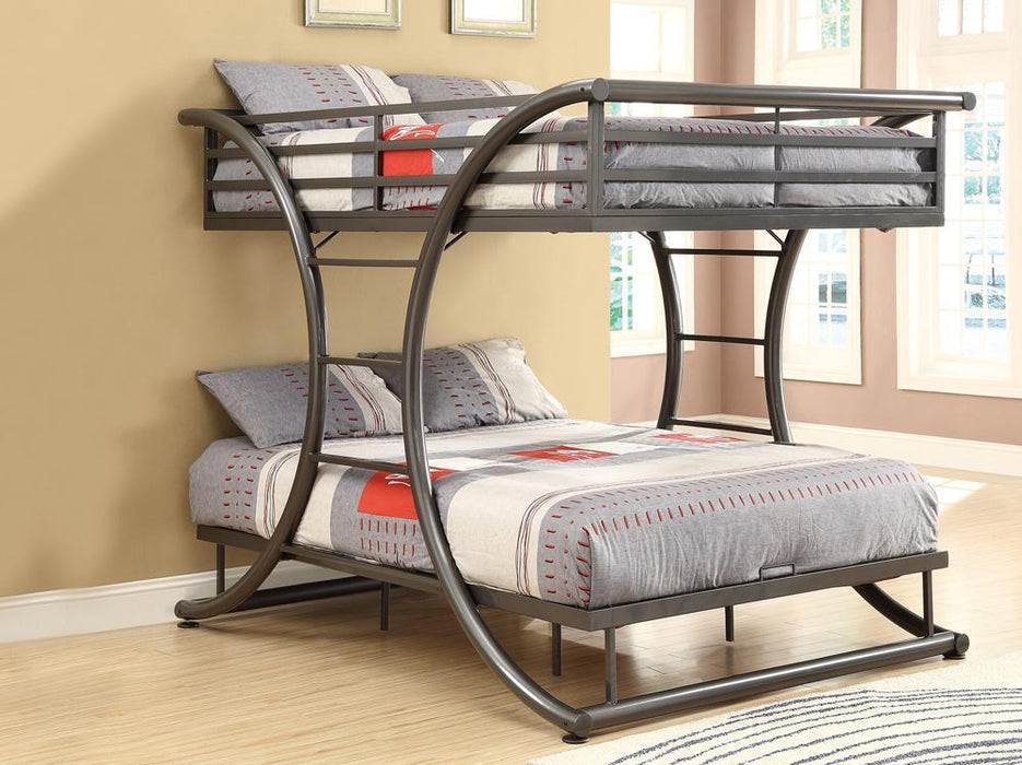 Stephan Full Over Full Bunk Bed Gunmetal