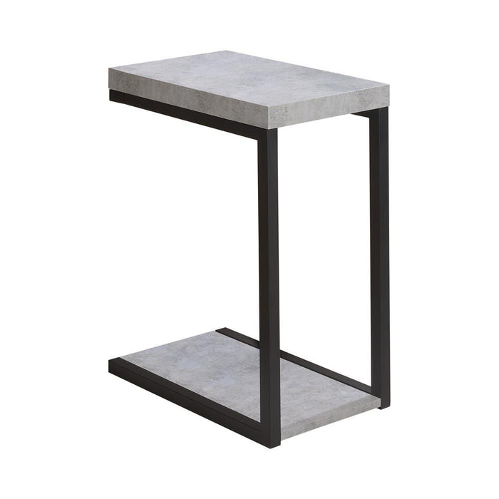 Beck Accent Table Cement and Black