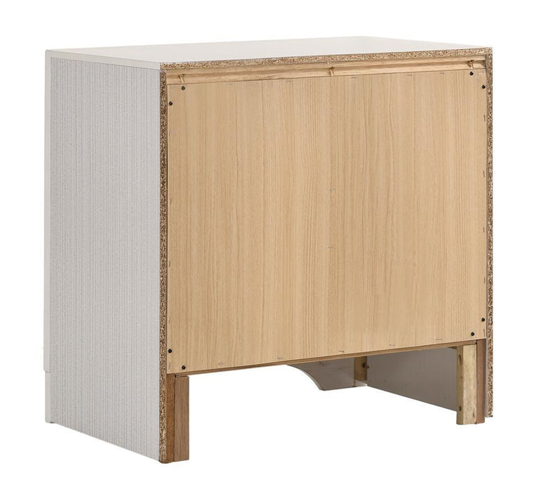 Miranda 2-drawer Nightstand Tray White