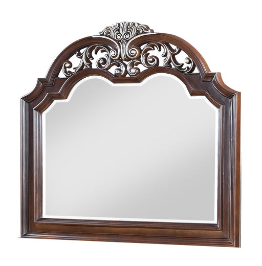 Rosanna Traditional Style Mirror in Cherry finish Wood image