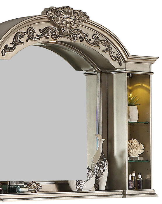 Platinum Traditional Style Mirror in Gold finish Wood