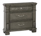 Silvy Transitional Style Nightstand in Gray finish Wood image