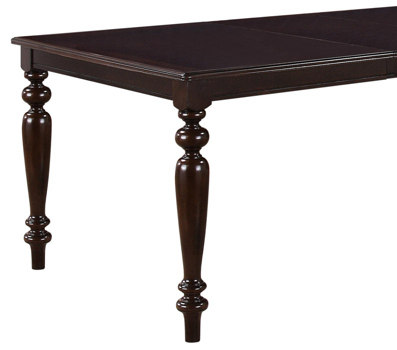 Zora Transitional Style Dining Table in Cherry finish Wood