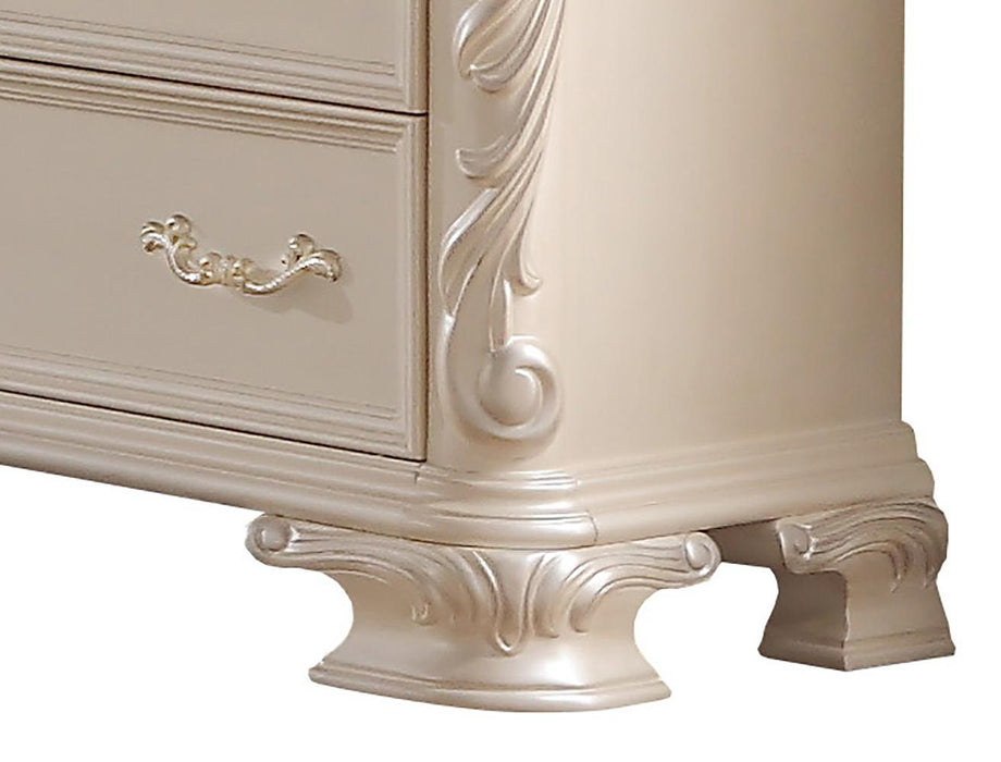 Victoria Traditional Style Dresser in Off-White finish Wood