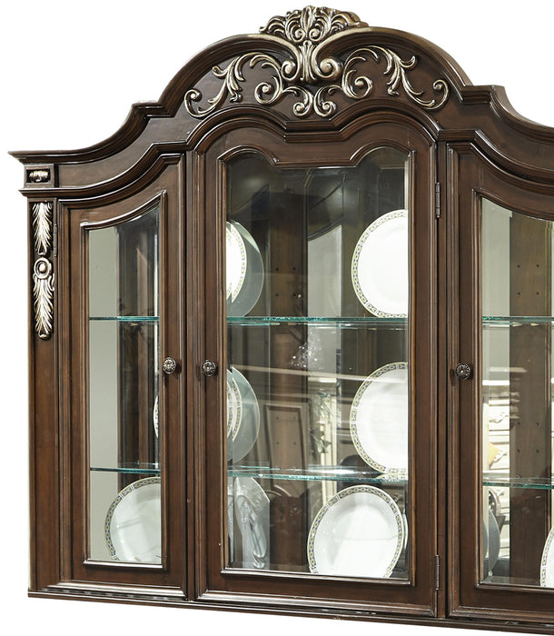 Rosanna Traditional Style Dining Hutch in Cherry finish Wood