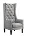 Hollywood Transitional Style Silver Accent Chair image