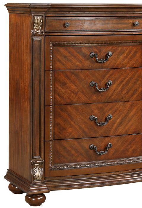 Viviana Traditional Style Chest in Caramel finish Wood