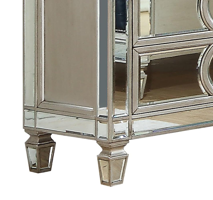 Brooklyn Contemporary Style Dresser in Silver finish Wood