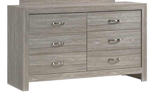 Yasmine White Modern Style Dresser in Gray finish Wood image