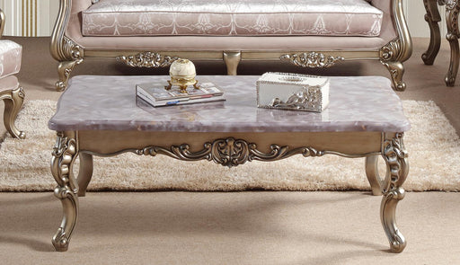 Ariana Traditional Style Coffee Table in Champagne finish Wood image