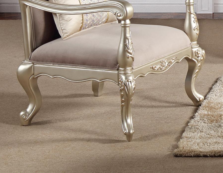 Diana Traditional Style Chair in Champagne finish Wood