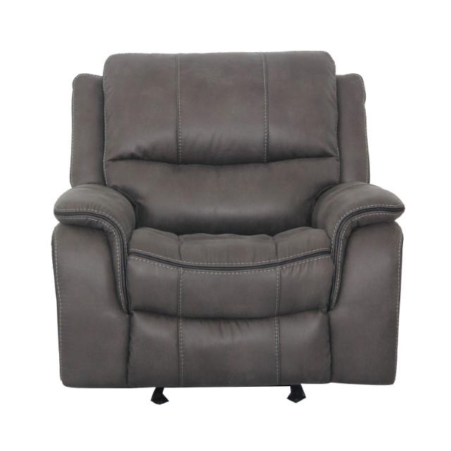 HENRICUS Glider Recliner, Dark Gray