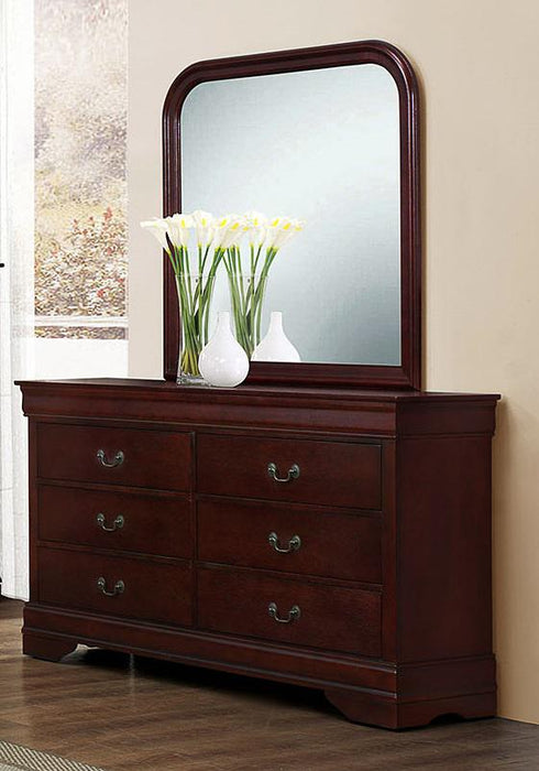 Galaxy Home Louis Phillipe Mirror in Cherry GHF-808857873712