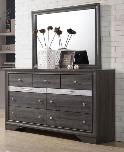 Galaxy Home Matrix 9 Drawer Dresser in Gray GHF-808857668714 image