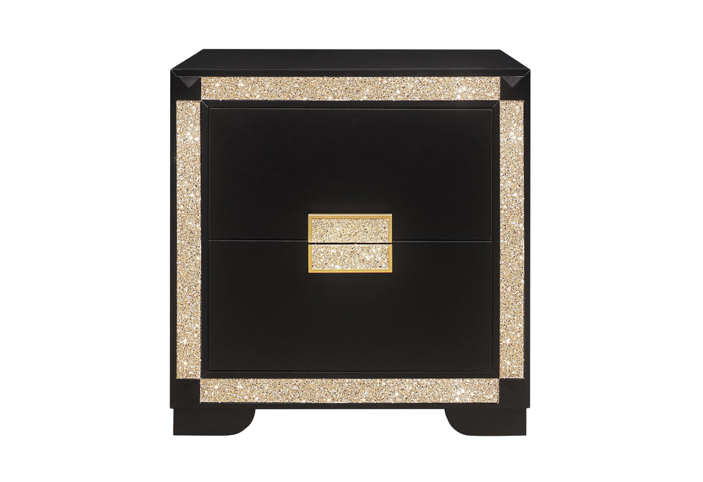 BLAKE BLACK/GOLD NIGHTSTAND image