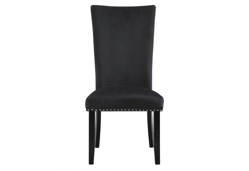 D03 BLACK VELVET DINING CHAIR image