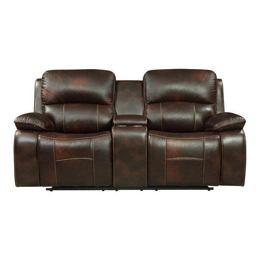 Mahala Double Reclining Loveseat in Brown 8200BRW-2 image