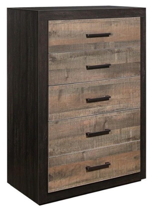 Miter Chest in Rustin Mahogany & Dark Ebony 1762-9