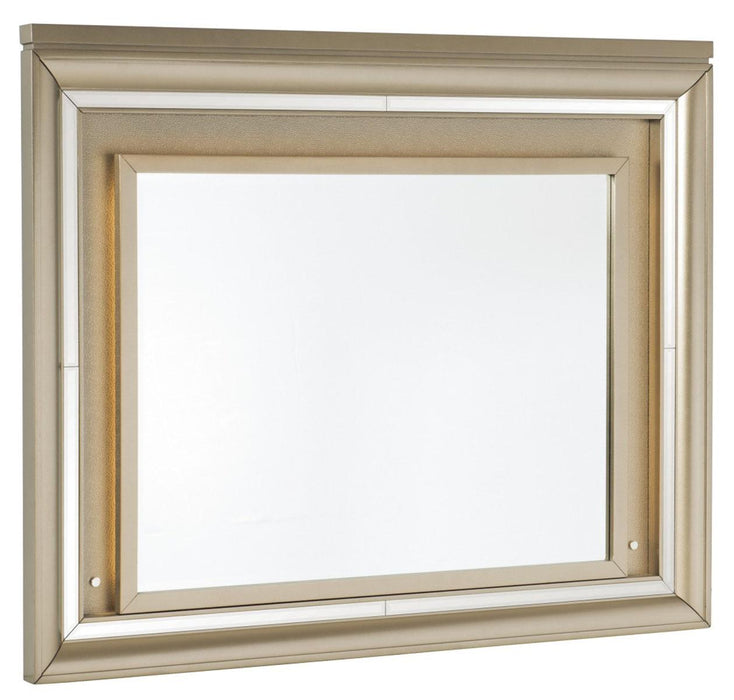 Loudon Mirror with LED Lighting in Champagne Metallic 1515-6