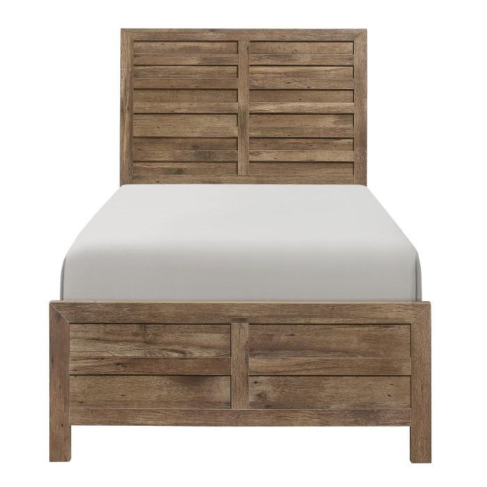 Mandan Twin Panel Bed in Weathered Pine 1910T-1* image