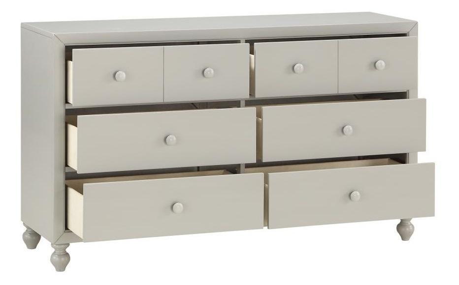 Wellsummer 6 Drawer Dresser in Gray 1803GY-5