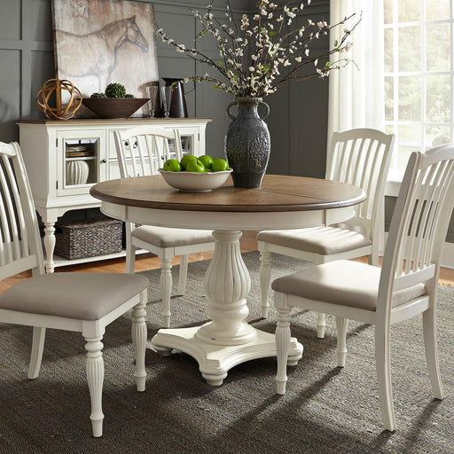 Cumberland Creek 5 Piece Pedestal Table Set image