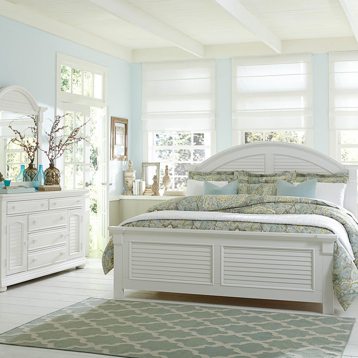 Summer House I King Panel Bed, Dresser & Mirror image