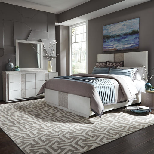 Mirage King Panel Bed, Dresser & Mirror image