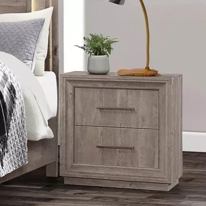 Liberty Furniture Horizons 2 Drawer Nightstand with Charging Station in Graystone image